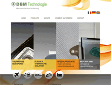 Tablet Screenshot of dbm-technologie.de